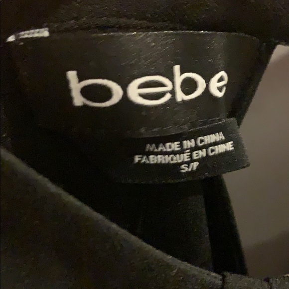 Bebe NWT Crew Neck Banded Halter Top Sea Tide - Picture 6 of 12